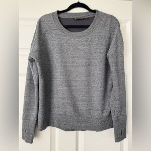 Athleta Coaster Luxe Sweatshirt in Dark Heathered Gray